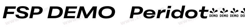 FSP DEMO   Peridot字体转换